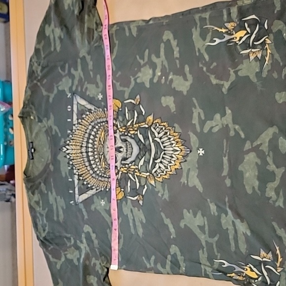 Affliction Black Label Ironhorse Tribe T-Shirt, Size 2XL, Good Used Condition - Picture 6 of 9